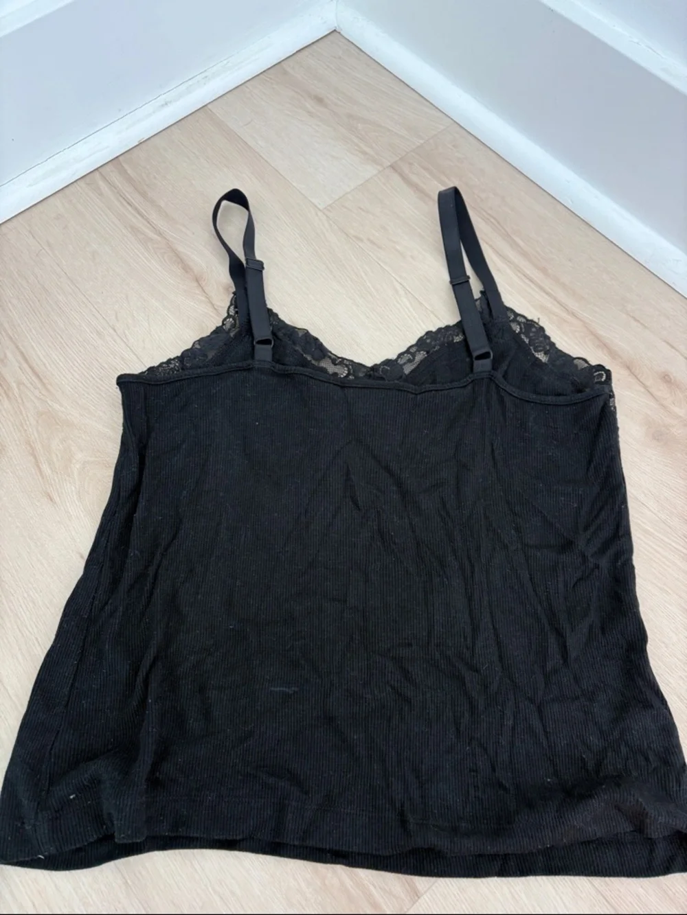 Chico's Black Lace-Trim Slip Cami - Picture 3 of 3